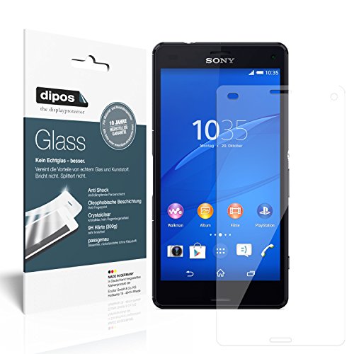dipos I 2X Protector de Pantalla Compatible con Sony Xperia Z3 Compact Vidrio Flexible Cristal Proteccion 9H