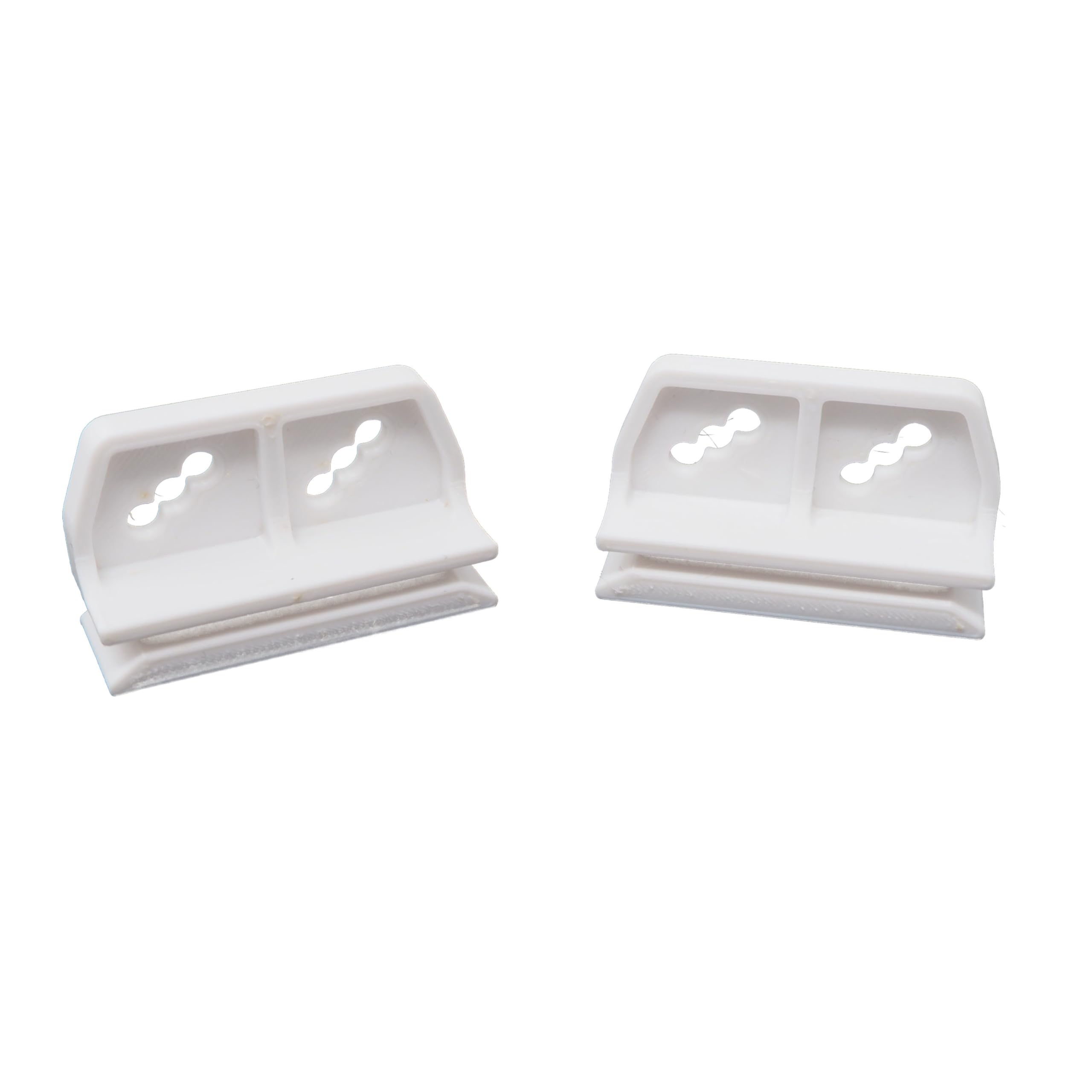 2 Pack White Door Slides for Metal Shed Replacement Garden Garage Sliders Rails Track Compatible with Yardmaster, Treco etc.