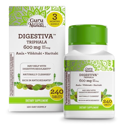 GuruNanda Digestiva Triphala (240 Tablets),...