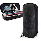 Größe: 1,5 x 3,5 x 8 Zoll. Gelb Cat Eye PU Leder Beutel Aufbewahrungsbeutel Tragbare Student Bleistift Büro Schreibwaren Tasche Reißverschluss Geldbörsen Make-up