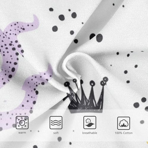 Wusikd Cute Octopus Purple Boys' Underwear Cotton Yellow Color Boys Briefs Soft Toddler Underwear 2T3