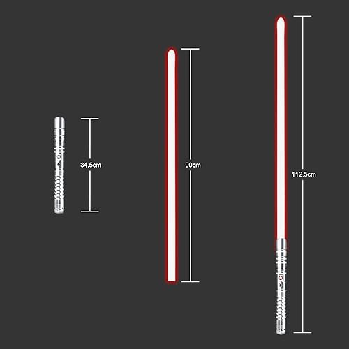 Miniatura 2 de YDD GENIUS Zeus Plantom Sable de luz de cambio de color Force FX con mango de metal de aluminio, sable de luz LED Jedi Sith Heavy Dueling Blaster,