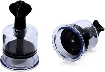 Cupping Set,Sucker, 2 Pcs Cupping Therapy Set,Vacuum Twist Suction Cupping,Vacuum Cupping Therapy,for Relaxation Pain Relief Black, L