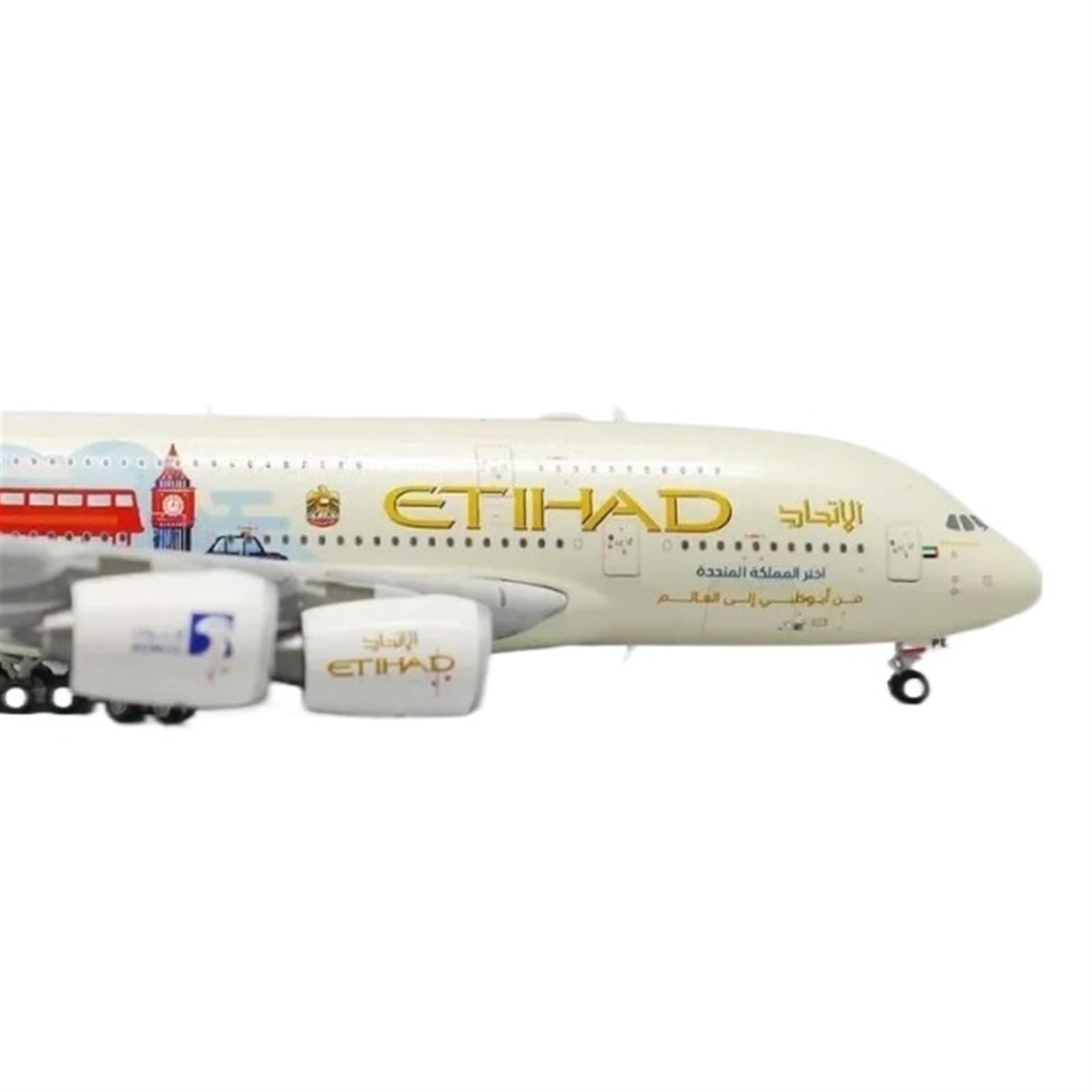 Modellini in scala Aerei Diecast In Scala 1 400 Per XX4277 Etihad A380 A6-APE Britannico Pittura In Lega Modello Di Aereo Singolo Aereo Modello Di Aereo