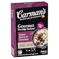 Carman's Gourmet Porridge Sachets Super Berry & Coconut, 8-pack (320g)