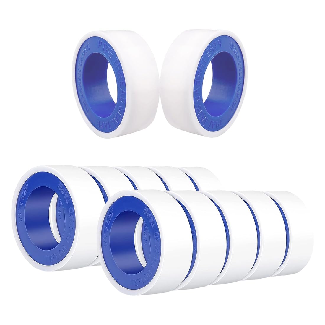 Cinta Selladora Impermeable para Baño, 12 Rollos, Cinta Selladora de Tubería, Rodapies Autoadhesivo, cinta para juntas de piscina, cocina, industrial, Puerta, Ventana Varias Ocasiones, 12 mm x 10 m