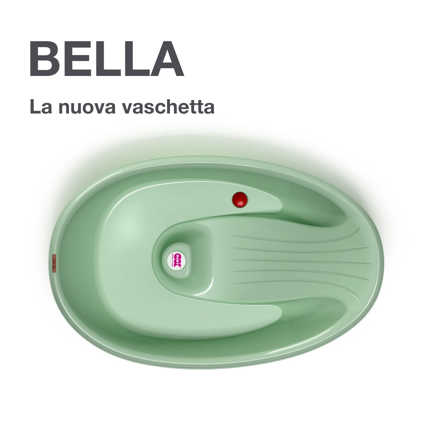 OKBABY Bella - Vaschetta Avvolgente per il Bagnetto del Neonato 0-12 Mesi - Verde