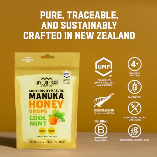 Taylor Pass Mānuka Honey Drops UMF 10+ 2 Packs miniatura 4