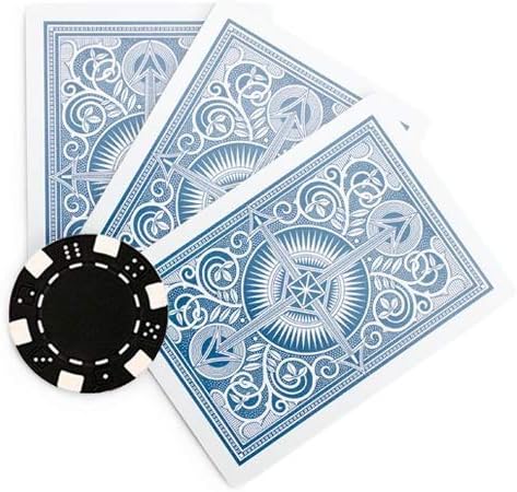 Miniatura 3 de Brybelly Fichas de póquer de 0.41 oz (100 unidades)  Fichas de póquer en blanco no denominadas  Juegos de efectivo personalizados y noches de póquer