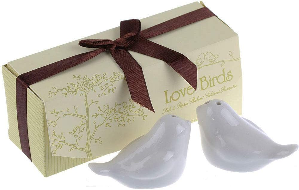 20 Sets (40 pcs) Wedding Favor Love Bird Salt and Pepper Shaker Set with Package Box