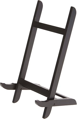 Bard's Soporte plegable de caballete de madera negra, 11.5 pulgadas de alto x 5 pulgadas de ancho x 5 pulgadas de profundidad