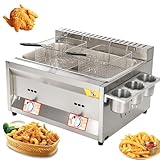 LYJIANGXIN Friteuse Commerciale, Propane Liquide ou Cuisine au gaz Naturel Fryes, friteuse pour Frites dinutes Beignets Home Cuisine Restaurant