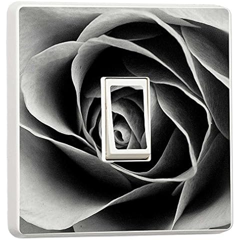stika.co Black & White Rose Light Switch Sticker Cover
