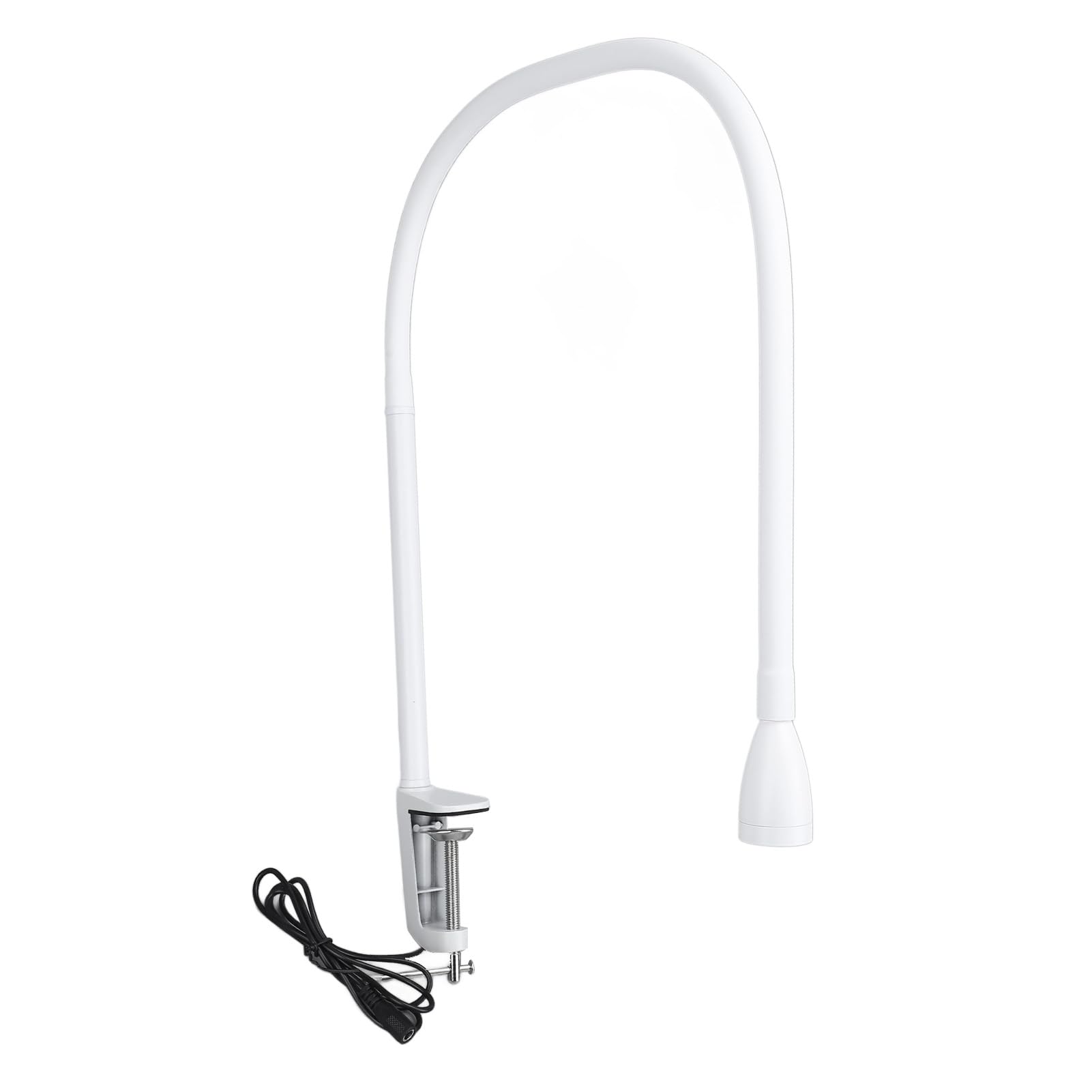 Fockety LED-Nagellampe, 5 W UV-Licht für Nägel, Flexibel Schwanenhals-UV-Lampe mit Klemme, UV-LED-Schreibtischleuchte mit Fußpedalschalter, 3S Schnelle (EU-Stecker AC100 bis 240 V 50 60