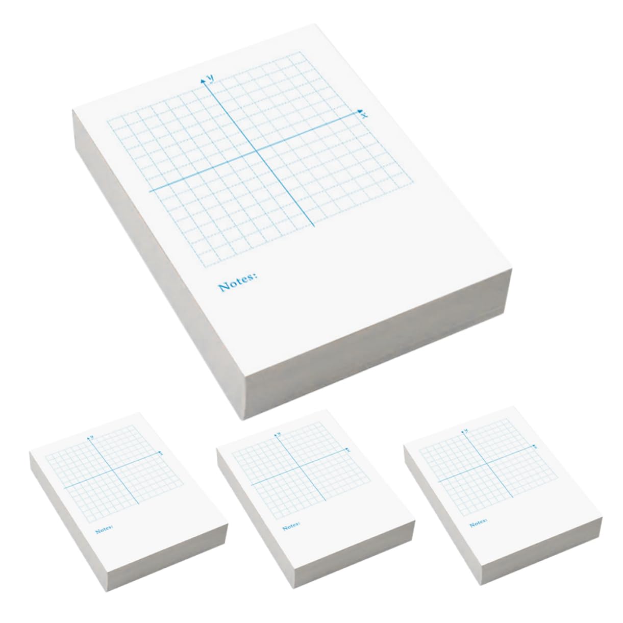 Uonlytech 3 Pezzi 4 Libro di esercizi di numeri punteggiato alto classe Taccuino disegno carta cianografia schede di grandi dimensioni carta grafica schede verticali bianca