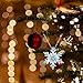 Bestleey Christmas Snowflake Necklace for Women Vintage Blue Crystal Pendant Creative Necklace Snowflake Sweater Chain Necklace Winter Xmas Party Festival Fashion Jewelry (Blue)