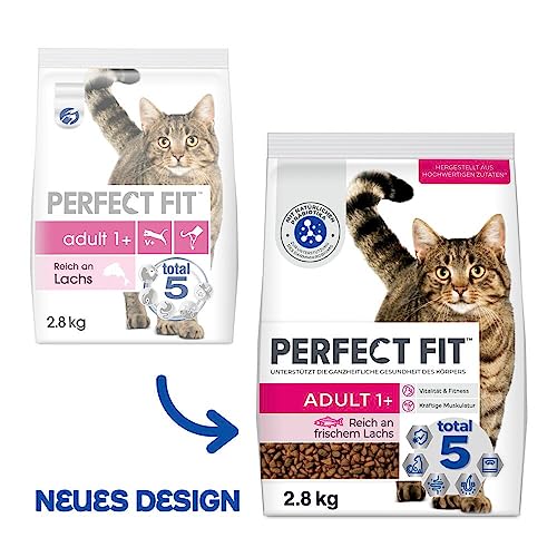 PERFECT FIT™ Katze Beutel Adult 1+ mit Lachs 3x2,8kg – Ansicht 9