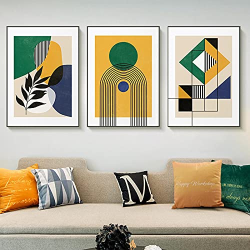Peintures mur art imprime KEBIA en toile de style abstrait milieu du siècle moderne 70x100cm