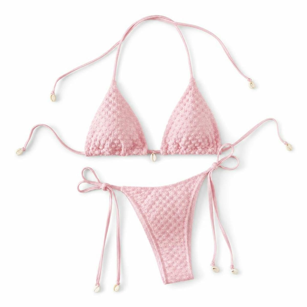 Conjunto de Bikini Push up de Concha de Poliamida