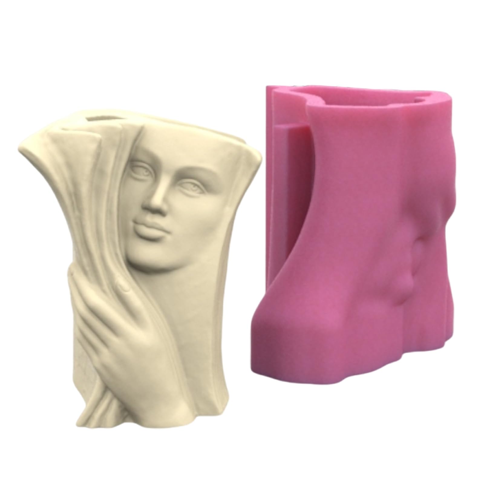 Vase en silicone créatif, pot à crayons et pot à fleurs en résine