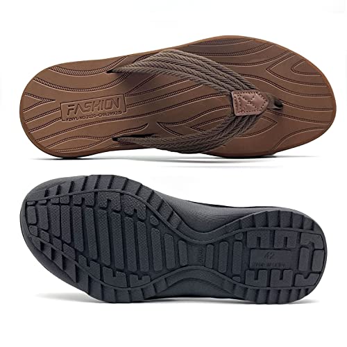 BEMGNAR Men's Flip Flops,Comfort Thong Sandals with Arch Support,Quick-Dry Non-Slip sliders for Outdoor Summer Beach3