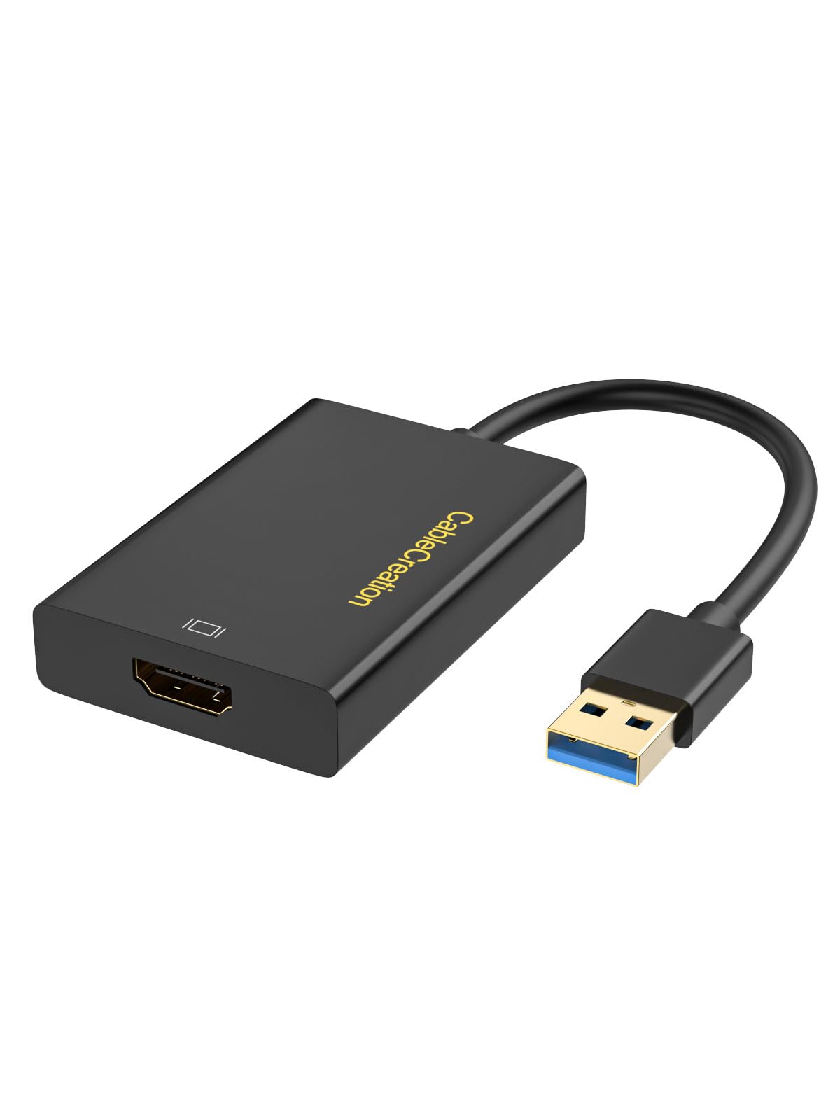 Photo 1 of CableCreation USB 3.0 to HDMI Adapter with DisplayLink, USB External Display Graphics Adapter Compatible with Windows 11,10 and macOS, Black