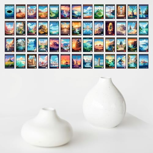 Image of SAW Travel City Wall Poster - Pack Of 54 | 4 x 6 Inches | Aesthetic Artwork Posters | Wall Decor Posters For Living Room, Bedroom, Home And Office