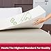 Red Nomad Memory Foam Mattress Pad 2 Inch with Zippered Removable and Washable Bamboo Cover - Queen Size Mattress Topper Breathable, Comfortable and Cooling Bed Pad