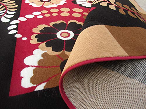 Image of Fine Wool Soft Touch Carpet (6X8 ft, Red)