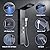 POPFLY Shower Panel Tower System with LED MIST & RAIN Shower Head, 2 Body Jets with LED, Tub Spout and Temperature Display, Water Powered Led Shower Tower Column Stainless Steel, Black