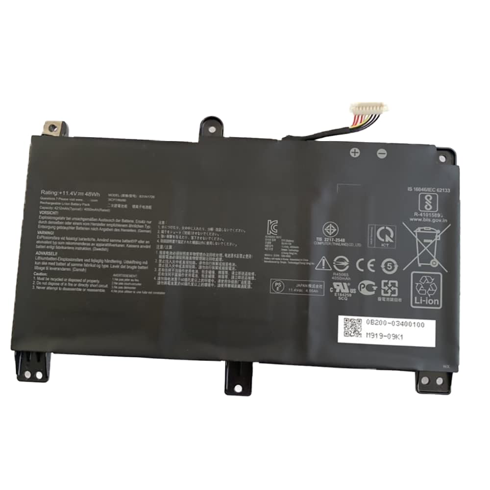 GUESS 'B31N1726 48Wh for ROG Strix G15 G512LI-RS73 Gaming A17 FA706II-AU016T, acciaio, Nessuna pietra preziosa