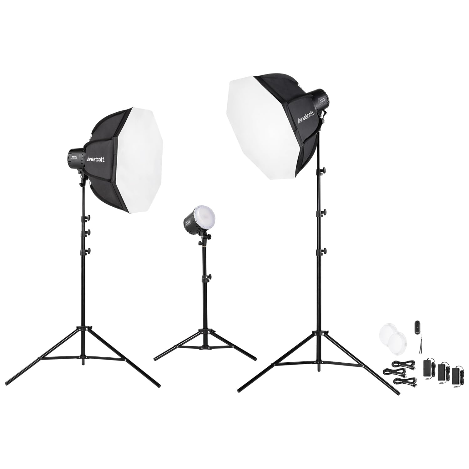 Amazon.com : Westcott U60-B Bi-Color LED 3-Light Softbox Kit for