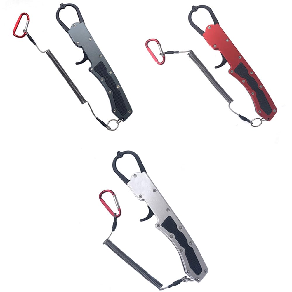 Pinza de pesca, pinza de labios de pescado, mango de aleación de aluminio, herramienta de agarre de labios de pescado, soporte de peces utilizado para controlar el soporte de agarre de boca de