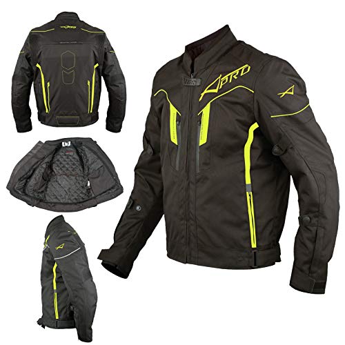 Blouson moto haute visibilité A-pro avec protections CE veste fluo