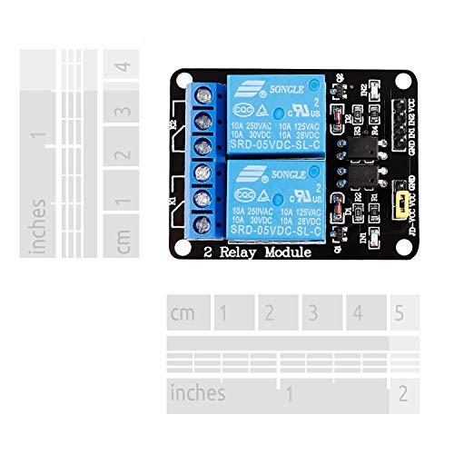 Image of SunFounder 2 Channel DC 5V Relay Module with Optocoupler Low Level Trigger Expansion Board Compatible with Arduino R3 MEGA 2560 1280 DSP ARM PIC AVR STM32 Raspberry Pi