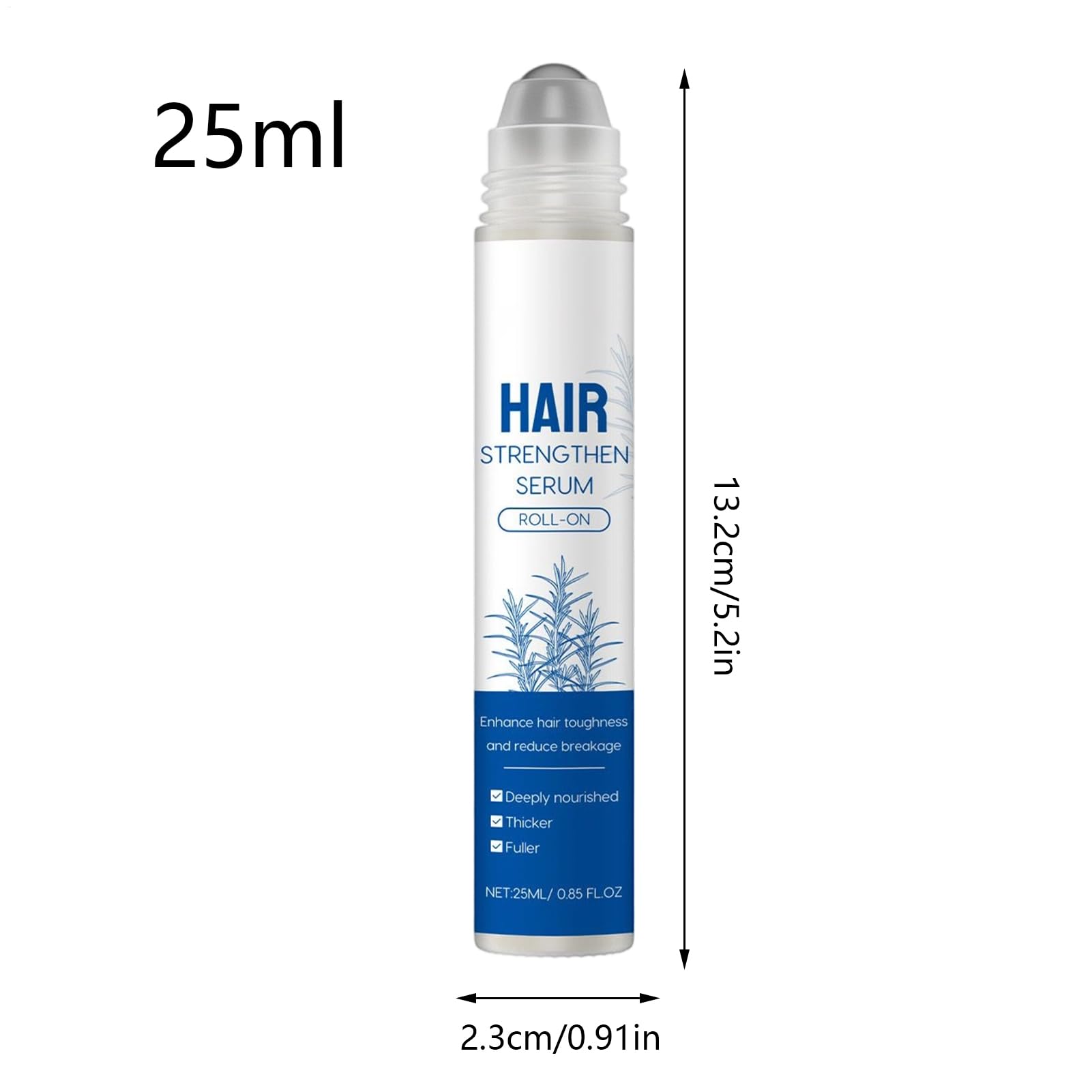 Rouleau de croissance des cheveux - 25 ml - Stylo nourrissant qui ne pousse pas les cheveux - Sérum de croissance des cheveux scalpiques - Solution de rouleau de soin du cuir chevelu pour cheveux