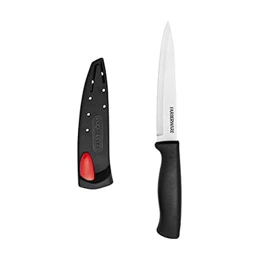Farberware 5158146 EdgeKeeper Utility Knife, 4.5-Inch, Black