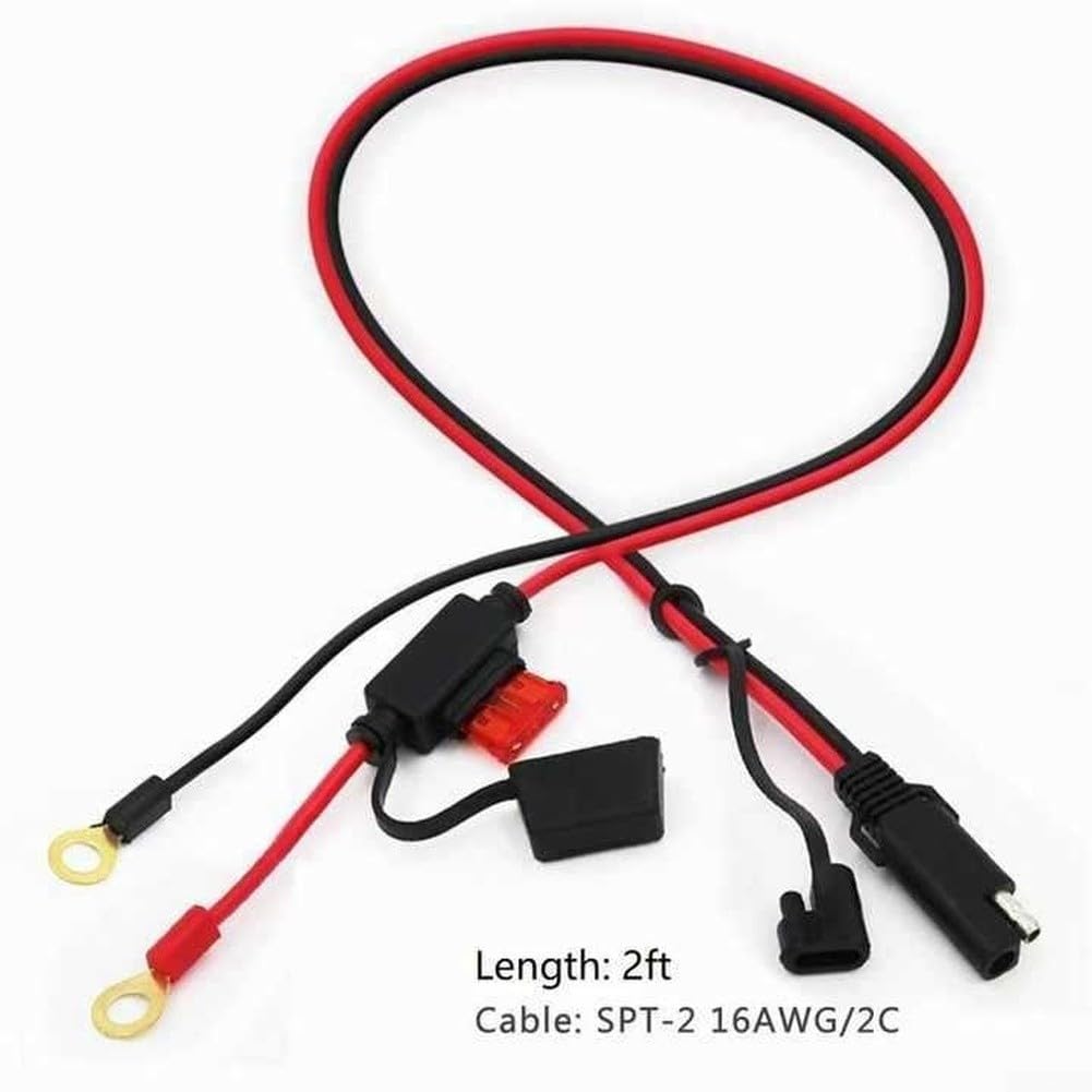 Para cable alargador Starlink de 10 m CC con fusible