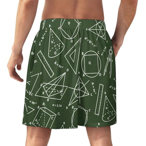 Math Science Men's Satin Pajama Boxer Shorts Silk Feeling Lounge Sleep Underwear3
