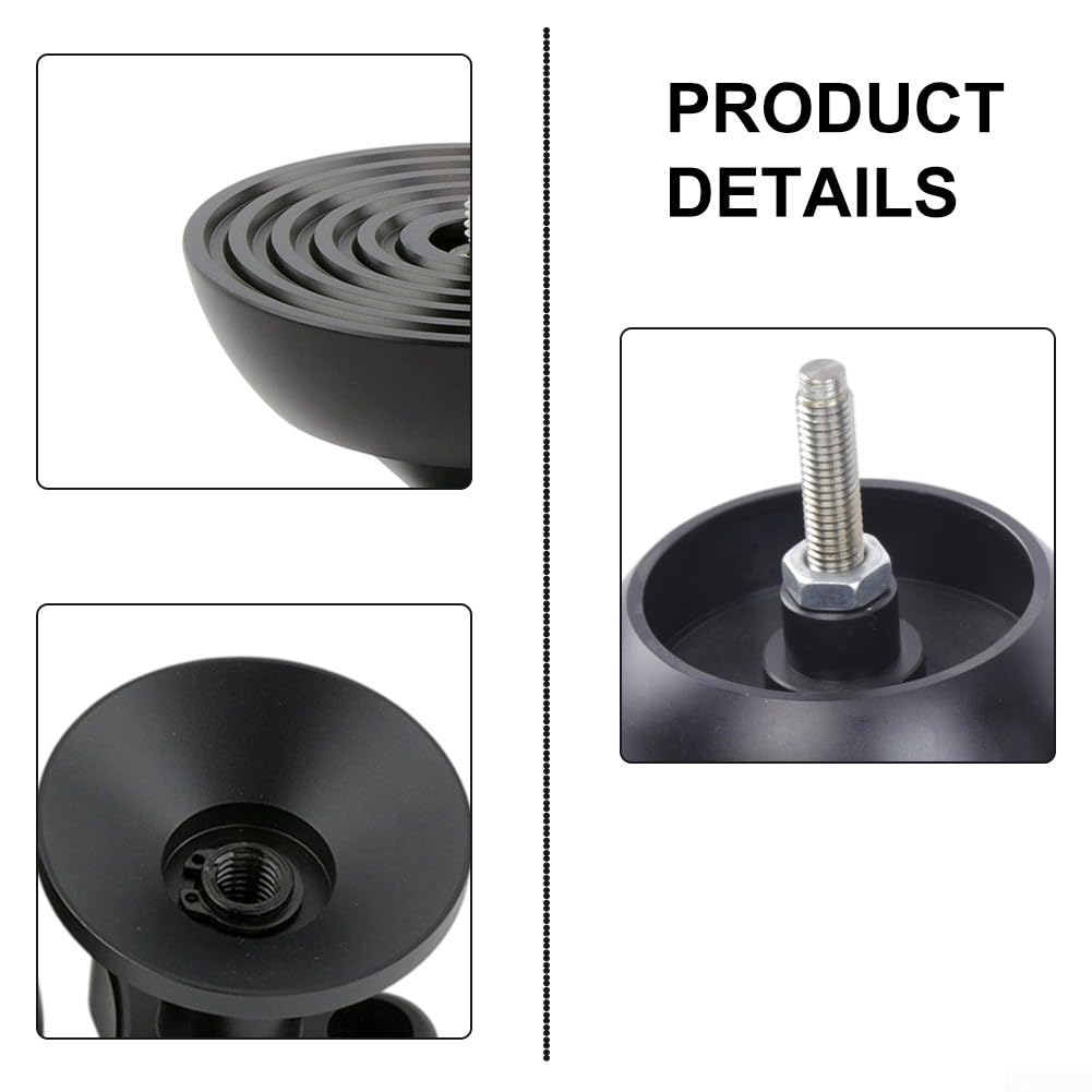 Adaptador de cuenco de trípode, placa base de trípode, adaptador hemisférico ABS de 100 mm para trípodes de cámara, accesorio de fotografía de montaje estable