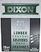 Dixon 52300 Lumber Crayons, 4 1/2 x 1/2, White, Dozen