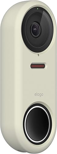 Miniatura 10 de elago Funda de silicona diseñada para Google Nest Hello Doorbell (blanca), protección completa, compatible con visión nocturna patente registrada en