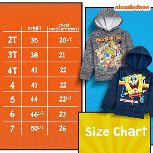 Nickelodeon 2 Pack Paw Patrol Spongebob And Rugrats Soft Fleece Hoodies For Boys, Lightweight Graphic Pullover Sweatshirts #TOP5