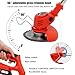 Electric Grass Trimmer, Lawn Mower, Trimmer 90° rotating head, Retractable Electric Garden String Trimmer, 2 * 21V batteries, 4 accessories, suitable for trimming outdoor lawns and shrubs
