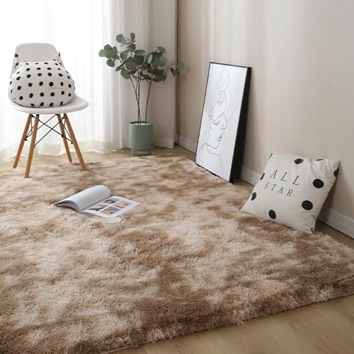 Tapis rectangle kaki 80x185 cm lavable en machine pour sol de salon