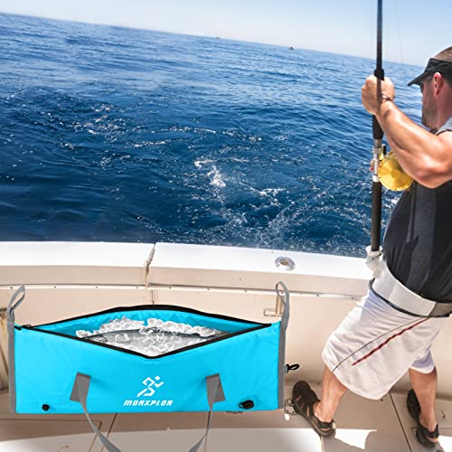 Morxplor Insulated Fish Cooler Bag For Fishing 41X17In 50X20In 60X24In,Insulated Fish Kill Bag With Easy Grip Carry Handles And Carry Pack,Large Leakproof Fish Bag Cooler #TOP6