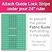 Guidelines4Quilting Quilt Ruler Upgrade Kit for 12 Inch and 24 Inch Rulers, Cut Accurate Strips and Squares Even in 1/8 Inch Increments with No Fabric Waste, Non-Slip, Left-Hand Friendly, Made in USA