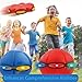 Cyeior Children's Bouncing Ball, Magic Metaball Bouncing Ball, Interactive Pop-Up Transform, Parent-Child Interaction, Magic Flying Saucer for Christmas Outdoor Indoor Play (Green, 6 Lights)
