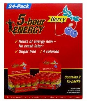 5 Hour Berry Energy Shots 2/12pks