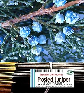 Oakland Gardens Premium Hand Dipped Incense Sticks, Holiday Festive Series I, You Choose The Scent. (Frosted Juniper)